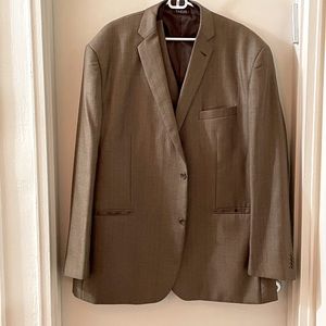 Big and Tall brown suit